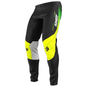 Dětské motokrosové kalhoty Shot Contact Apex fluo žlutá