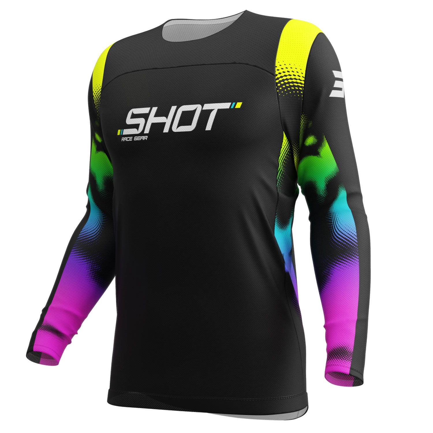 Dětský motokrosový dres Shot Contact Nitro černé Velikost: 4/5