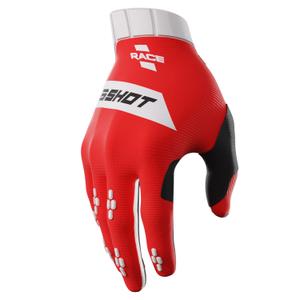 Dětské motokrosové rukavice Shot Race červené