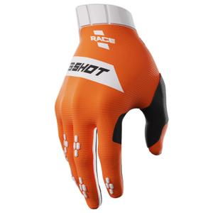 Dětské motokrosové rukavice Shot Race oranžové