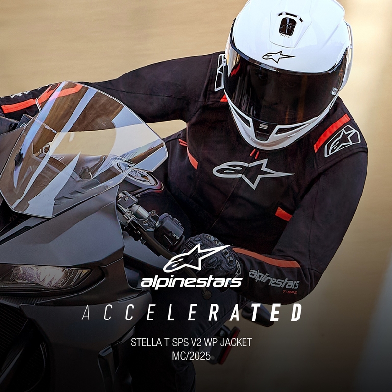 Dámská bunda na motorku Alpinestars Stella T-SPS 2 Waterproof černo-bílo-fluo červená