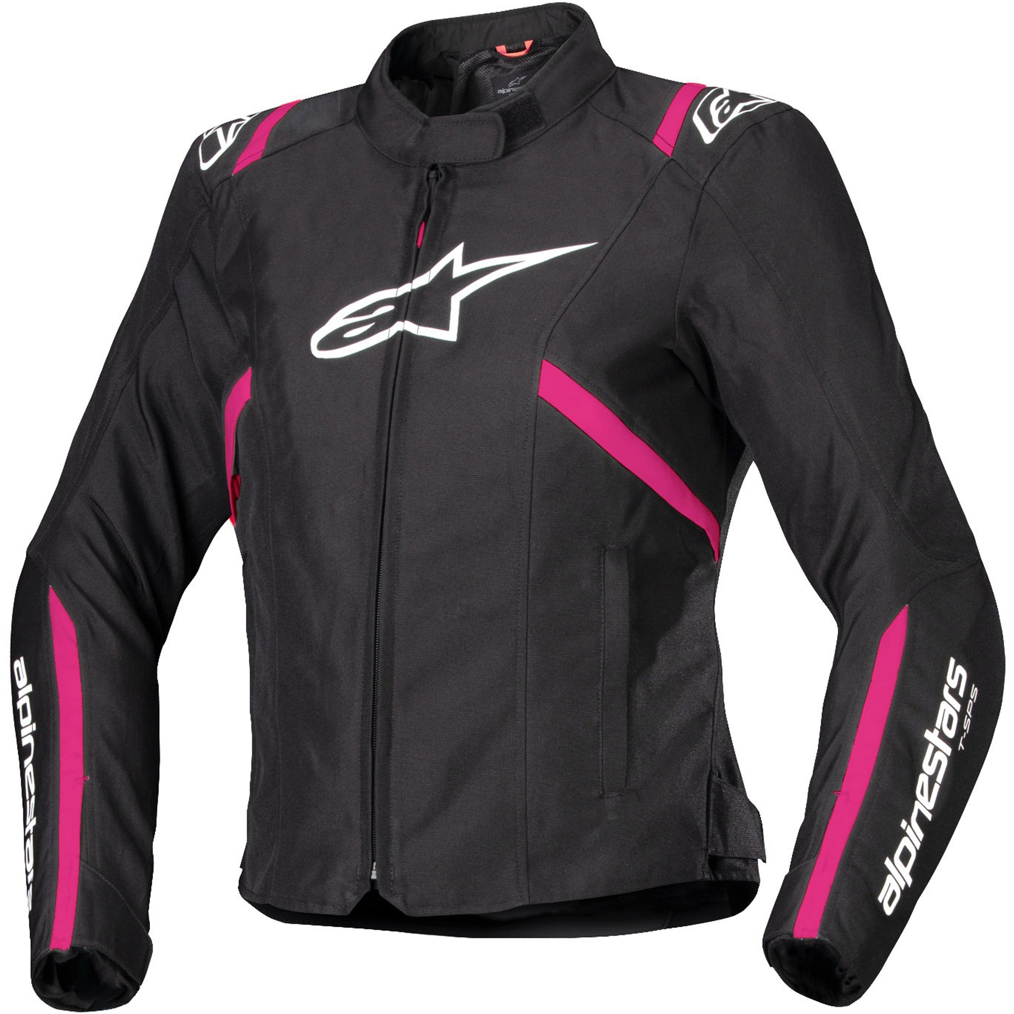 Dámská bunda na motorku Alpinestars Stella T-SPS 2 Waterproof černo-bílo-růžová Velikost: XS