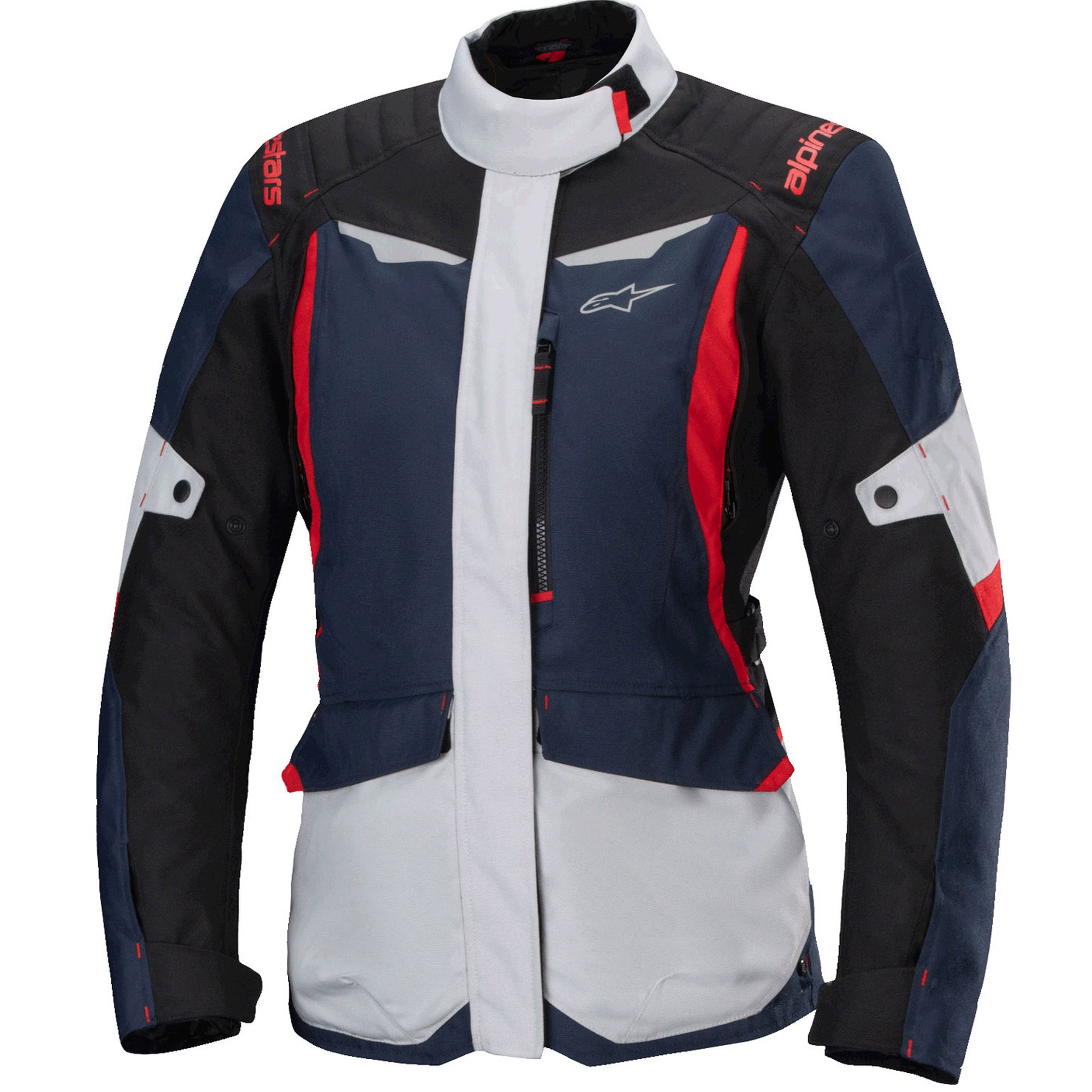 Dámská bunda na motorku Alpinestars Stella ST-1 Waterproof modro-černo-červená Velikost: XS