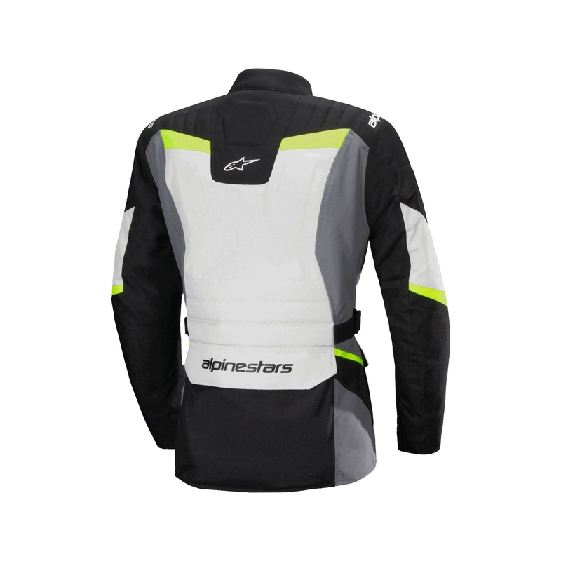 Dámská bunda na motorku Alpinestars Stella ST-1 Waterproof šedo-černo-fluo žlutá