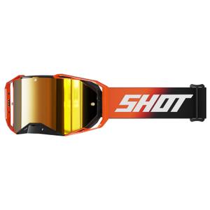 Motokrosové brýle Shot Lite Solid oranžové s oranžovým iridiovým plexi
