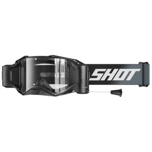 Motokrosové brýle Shot Lite Roll-Off Solid černé s čirým plexi
