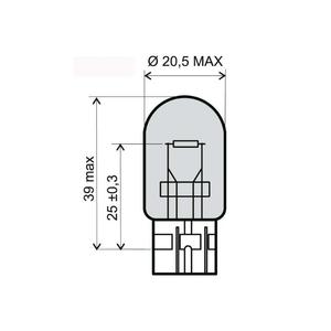 Žárovka RMS 246510405 12V 21/5W, T20 bílá