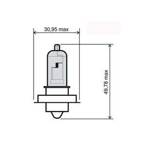 Žárovka RMS 246510430 12V 20W, P26S modrá