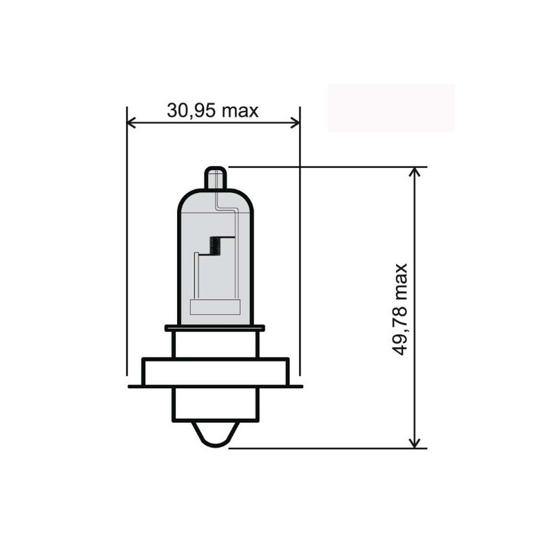 Přední světlo RMS P26S 12V 20W