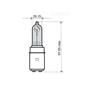 Žárovka RMS 246510355 bílá 12V 35/35W