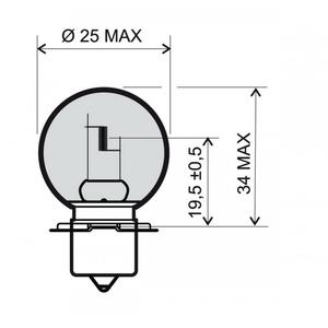 Lamp RMS 246510475 SB25 P26S 6V 15W