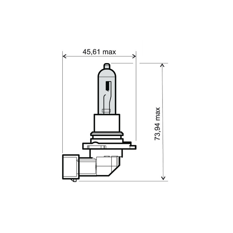 Přední světlo RMS HB3 12V 65W
