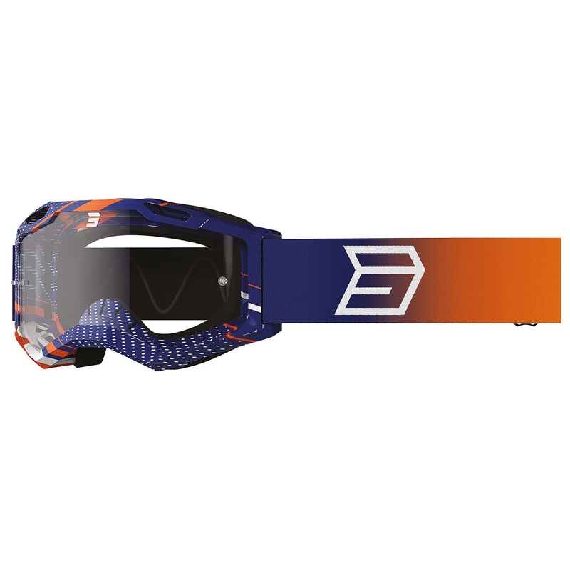 Dětské motokrosové brýle Shot Rocket Kid 2.0 drop oranžové s čirým plexi