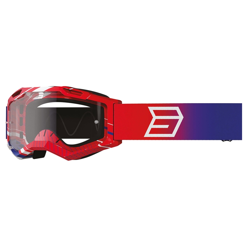 Dětské motokrosové brýle Shot Rocket Kid 2.0 drop patriot s čirým plexi