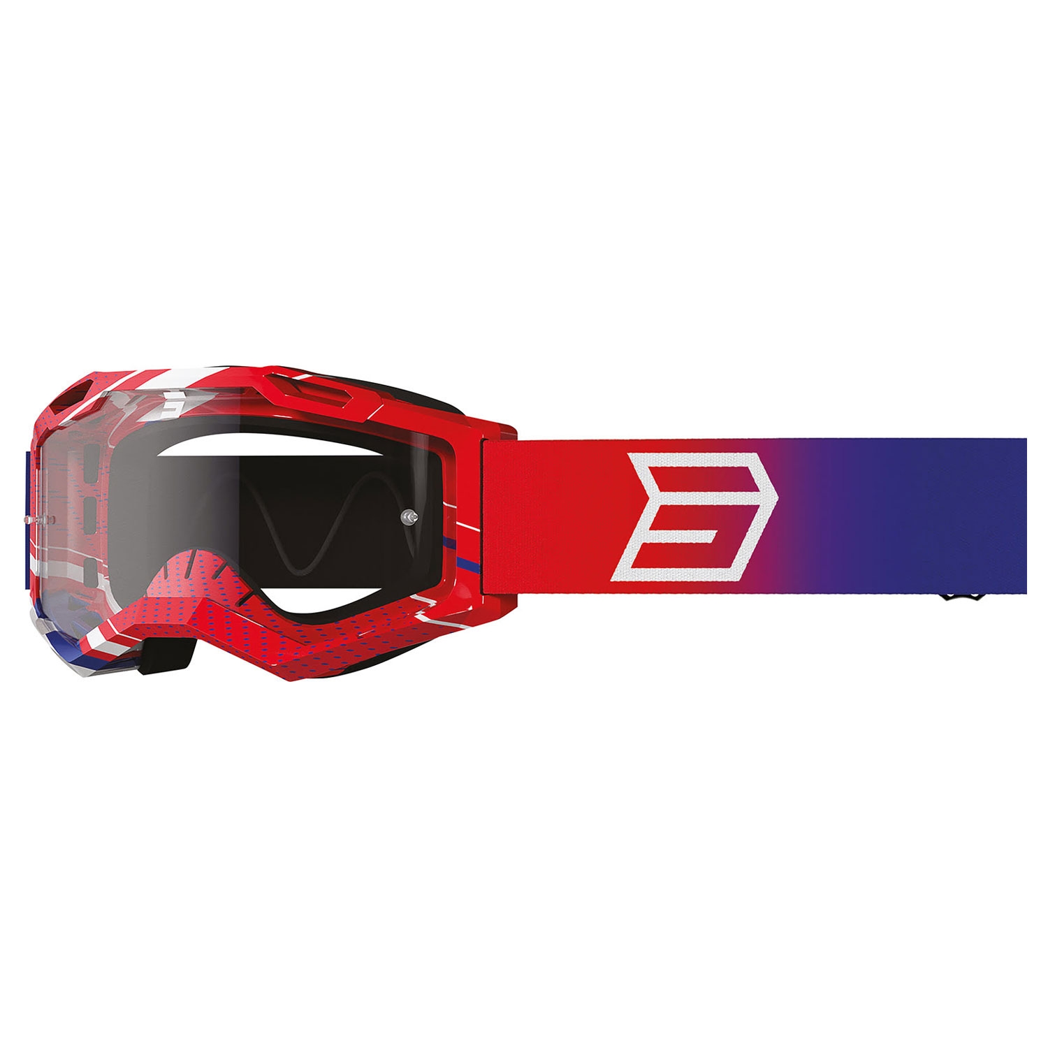 Dětské motokrosové brýle Shot Rocket Kid 2.0 drop patriot s čirým plexi