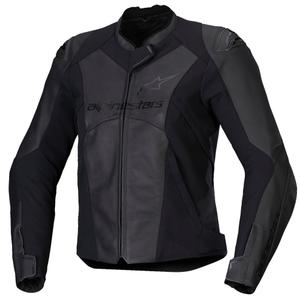 Dámská kožená bunda na motorku Alpinestars Stella Faster 3 černo-černá