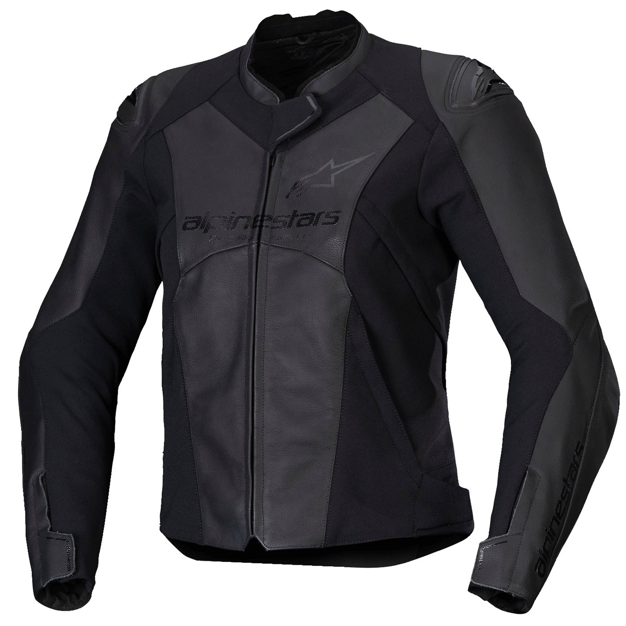 Dámská kožená bunda na motorku Alpinestars Stella Faster 3 černo-černá Velikost: 46