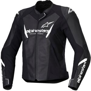 Dámská kožená bunda na motorku Alpinestars Stella Faster 3 černo-bílá