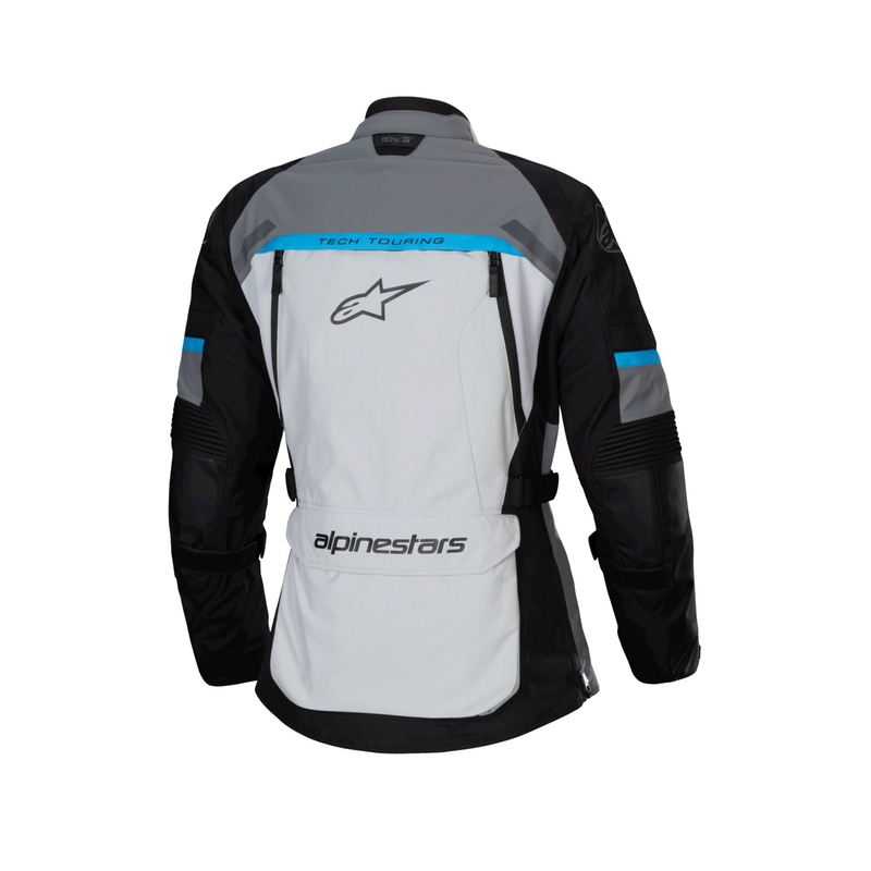 Dámská bunda na motorku Alpinestars Stella Bogota PRO Drystar šedo-černo-modrá