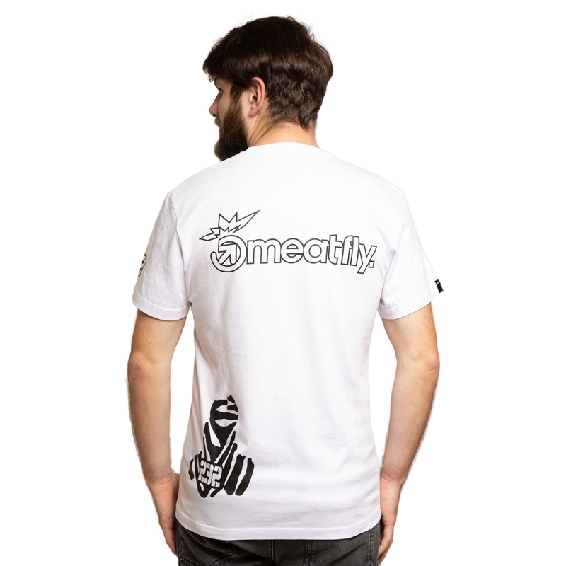 Tričko Meatfly Big Shock Dakar bílé