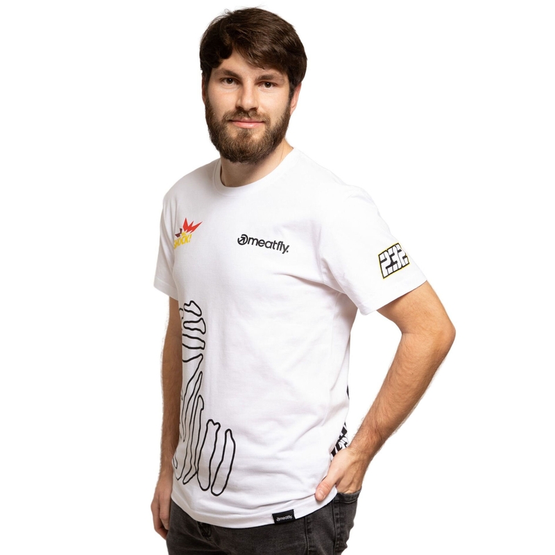 Tričko Meatfly Big Shock Dakar bílé