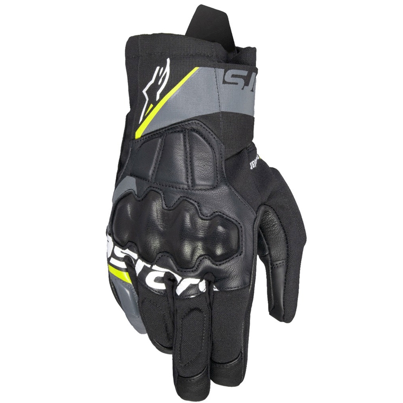 Rukavice na motorku Alpinestars Corozal 3 Drystar černo-šedo-fluo žluté