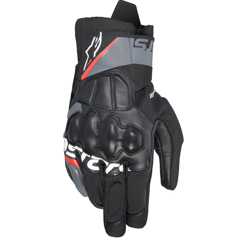 Rukavice na motorku Alpinestars Corozal 3 Drystar černo-šedo-fluo červené