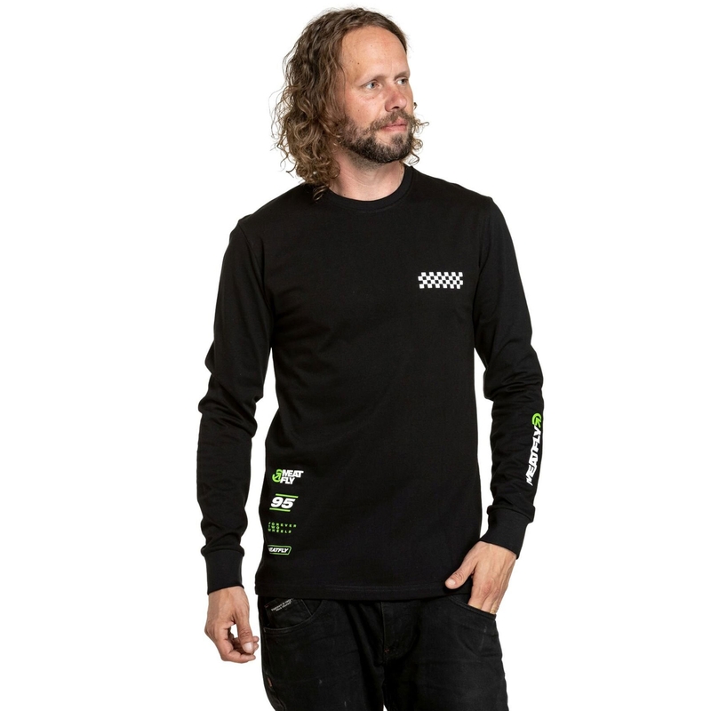 Tričko s dlouhým rukávem Meatfly Appex černé
