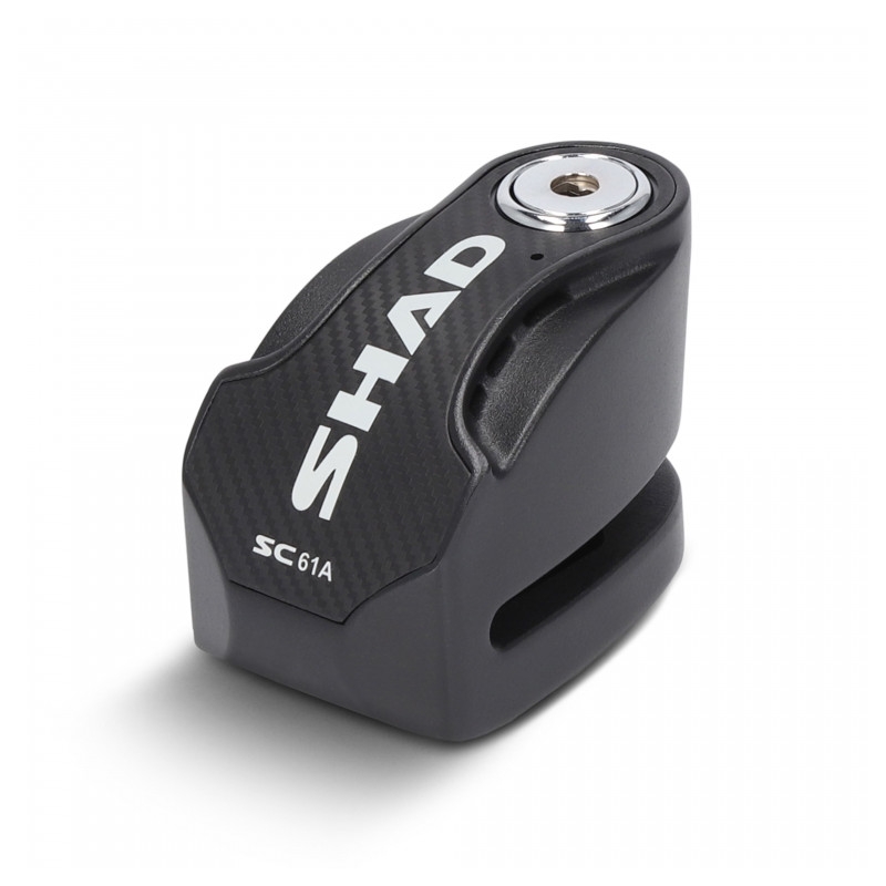 Zámek na kotouč s alarmem SHAD SC61A černý průměr čepu 6mm