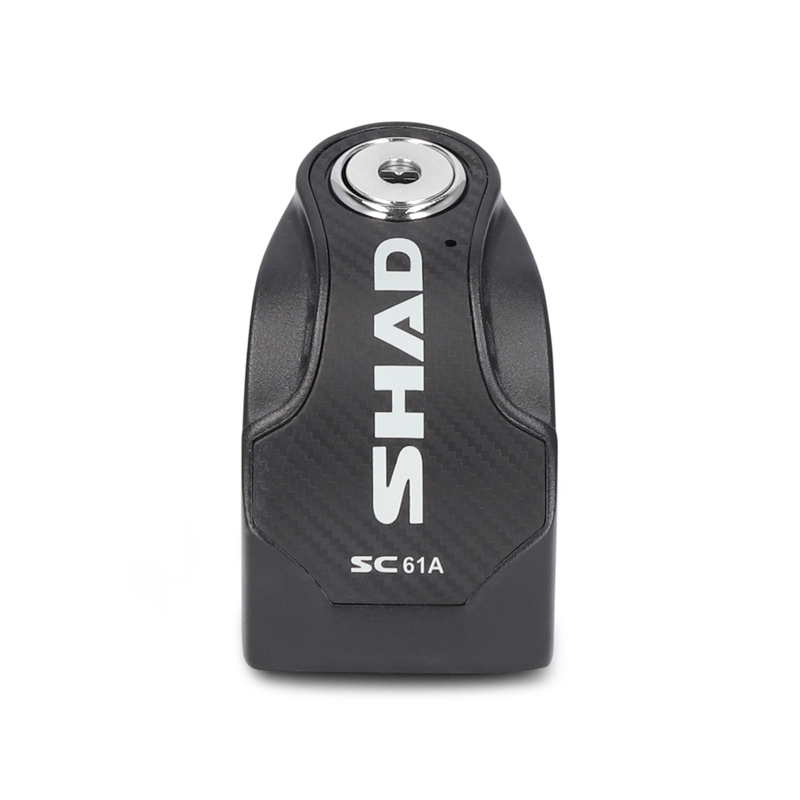 Zámek na kotouč s alarmem SHAD SC61A černý průměr čepu 6mm