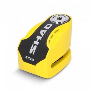 Zámek na kotouč SHAD SC62A C0S6203A žlutá pin 10mm