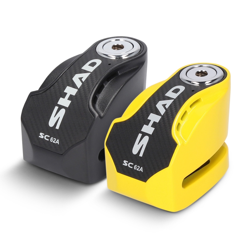 Zámek na kotouč s alarmem SHAD SC62A černý pin 10mm