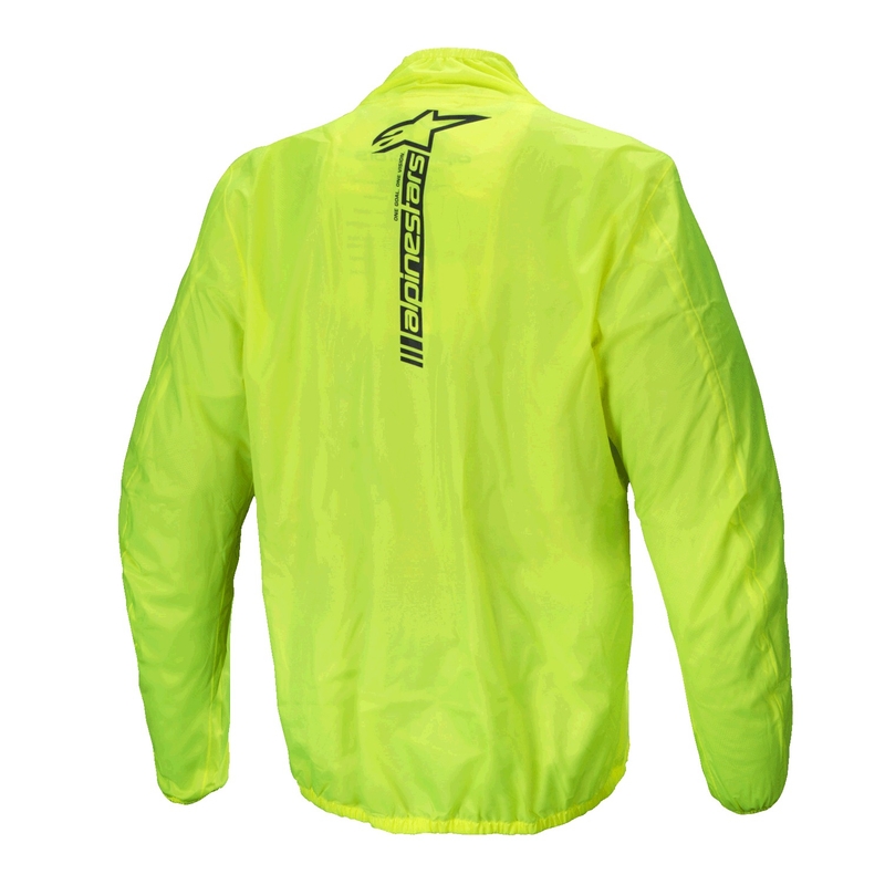 Nepromokavá bunda Alpinestars Hurricane Rain 2 fluo žlutá