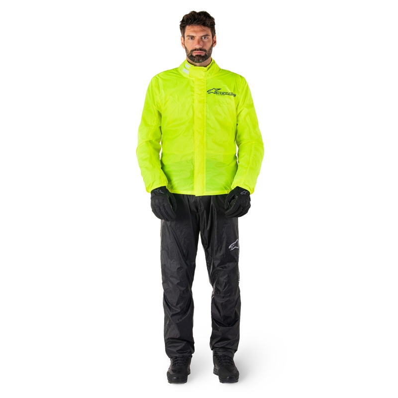Nepromokavá bunda Alpinestars Hurricane Rain 2 fluo žlutá