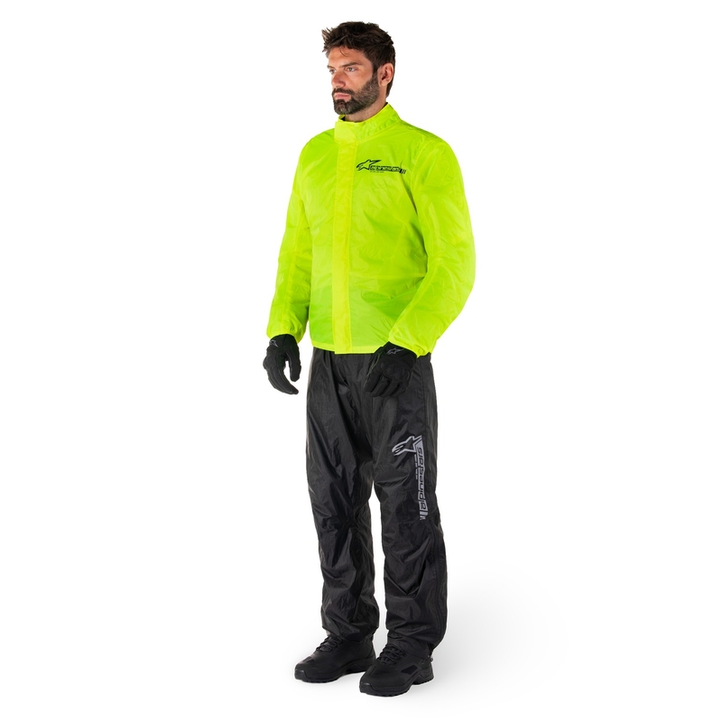 Nepromokavá bunda Alpinestars Hurricane Rain 2 fluo žlutá