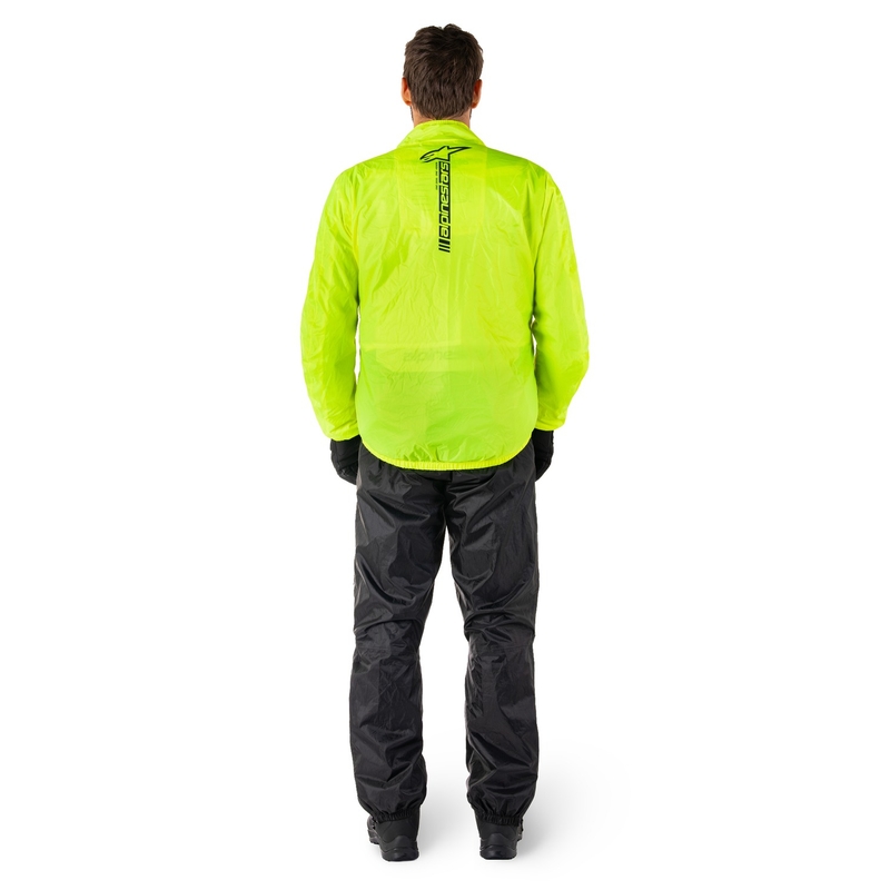 Nepromokavá bunda Alpinestars Hurricane Rain 2 fluo žlutá