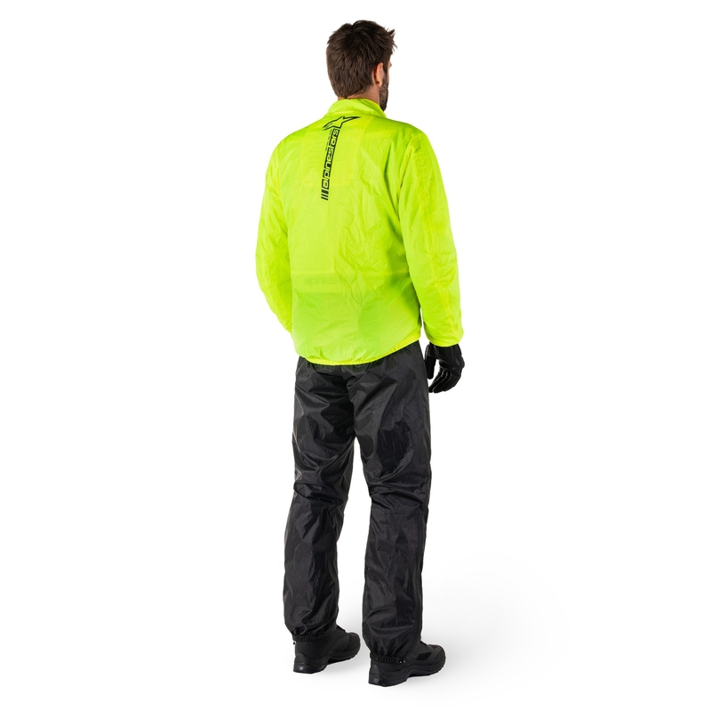 Nepromokavá bunda Alpinestars Hurricane Rain 2 fluo žlutá