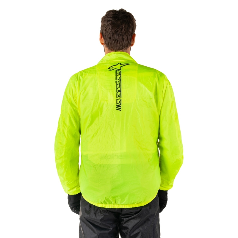 Nepromokavá bunda Alpinestars Hurricane Rain 2 fluo žlutá