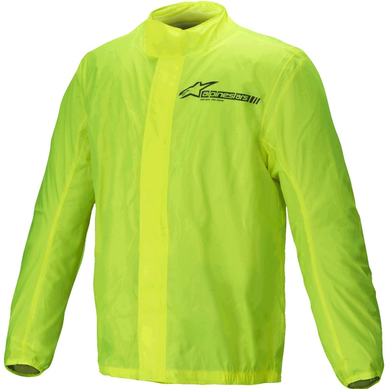 Nepromokavá bunda Alpinestars Hurricane Rain 2 fluo žlutá
