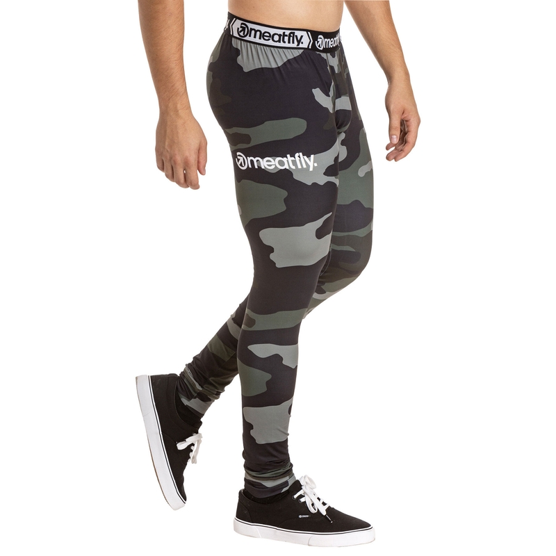 Termo spodky Meatfly Sloan camo olivově zelené