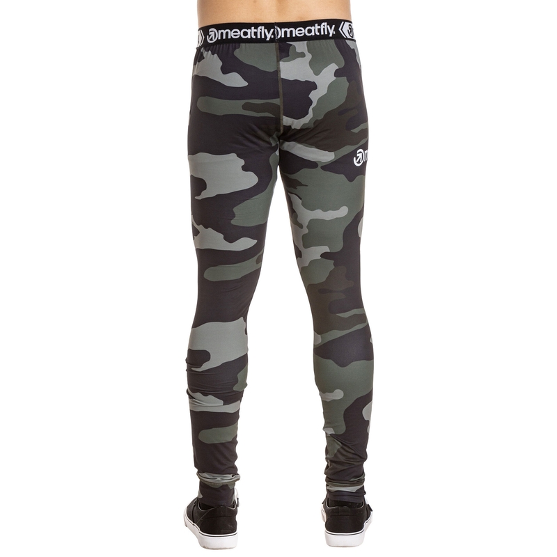 Termo spodky Meatfly Sloan camo olivově zelené