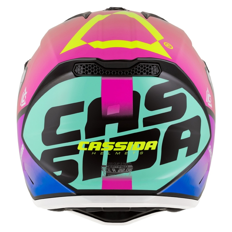 Motokrosová helma na motorku Cassida Cross Cup 2 Napa perleťová multicolor
