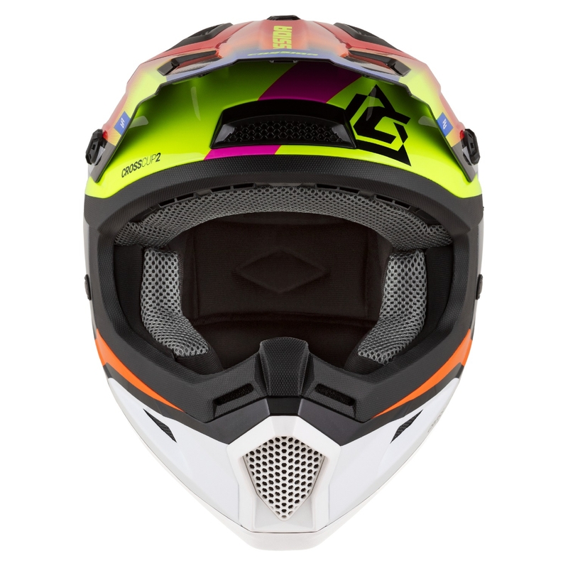 Motokrosová helma na motorku Cassida Cross Cup 2 Napa perleťová multicolor