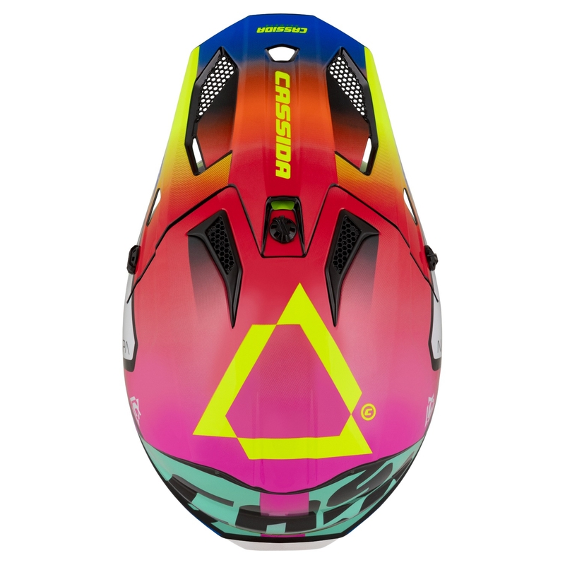Dětská motokrosová helma na motorku Cassida Cross Cup 2 Napa perleťová multicolor