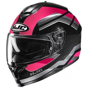 Integrální helma na motorku HJC C70N Belis MC8 černo-růžová