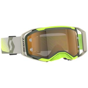 Motokrosové brýle SCOTT Prospect 2.0 AMP khaki-fluo žluté se zlatým sklem