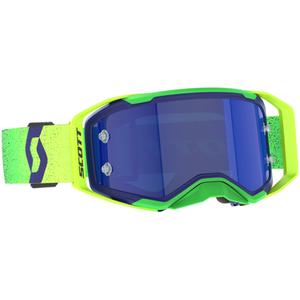 Motokrosové brýle SCOTT Prospect 2.0 AMP fialovo-fluo žluté s modrým zrcadlovým plexi