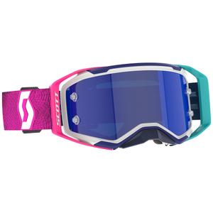 Motokrosové brýle SCOTT Prospect 2.0 AMP modro-růžové s modrým zrcadlovým plexi
