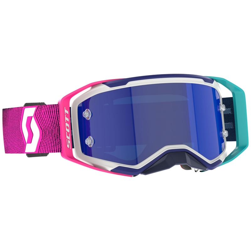 Motokrosové brýle SCOTT Prospect 2.0 AMP modro-růžové s modrým zrcadlovým plexi
