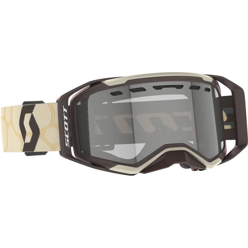 Motokrosové brýle SCOTT Prospect 2.0 Enduro LS béžovo-hnědé s light sensitive plexi